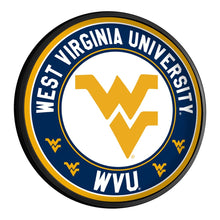 Load image into Gallery viewer, West Virginia Mountaineers: Round Slimline Lighted Wall Sign - The Fan-Brand