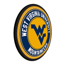 Load image into Gallery viewer, West Virginia Mountaineers: Round Slimline Lighted Wall Sign - The Fan-Brand