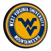 Load image into Gallery viewer, West Virginia Mountaineers: Round Slimline Lighted Wall Sign - The Fan-Brand