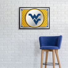 Load image into Gallery viewer, West Virginia Mountaineers: Team Spirit - Framed Mirrored Wall Sign - The Fan-Brand