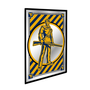 West Virginia Mountaineers: Team Spirit, Mascot - Framed Mirrored Wall Sign - The Fan-Brand