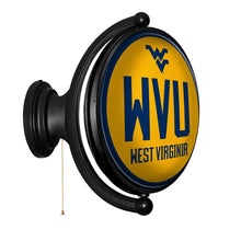 Load image into Gallery viewer, West Virginia Mountaineers: WVU - Original Oval Rotating Lighted Wall Sign - The Fan-Brand