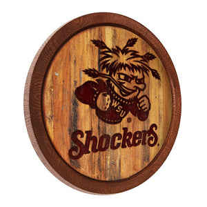 Wichita State Shockers: Branded "Faux" Barrel Top Sign - The Fan-Brand