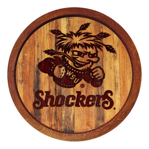 Wichita State Shockers: Branded "Faux" Barrel Top Sign - The Fan-Brand