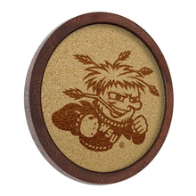 Load image into Gallery viewer, Wichita State Shockers: &quot;Faux&quot; Barrel Framed Cork Board - The Fan-Brand