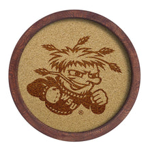 Load image into Gallery viewer, Wichita State Shockers: &quot;Faux&quot; Barrel Framed Cork Board - The Fan-Brand