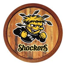 Load image into Gallery viewer, Wichita State Shockers: &quot;Faux&quot; Barrel Top Sign - The Fan-Brand