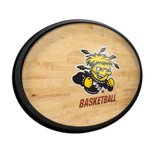 Load image into Gallery viewer, Wichita State Shockers: Hardwood - Oval Slimline Lighted Wall Sign - The Fan-Brand