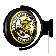 Load image into Gallery viewer, Wichita State Shockers: Original Round Rotating Lighted Wall Sign - The Fan-Brand