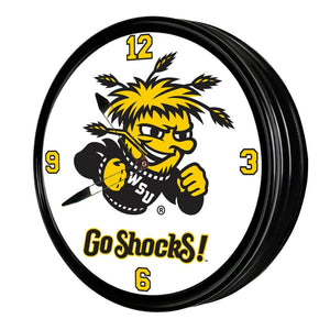 Wichita State Shockers: Retro Lighted Wall Clock - The Fan-Brand