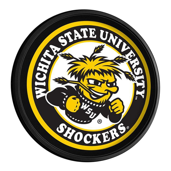 Wichita State Shockers: Round Slimline Lighted Wall Sign - The Fan-Brand