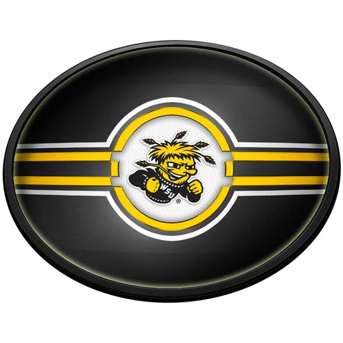 Wichita State Shockers: Round Slimline Lighted Wall Sign - The Fan-Brand