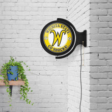 Load image into Gallery viewer, Wichita State Shockers: Script W - Original Round Rotating Lighted Wall Sign - The Fan-Brand