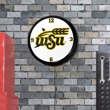 Load image into Gallery viewer, Wichita State Shockers: University Seal - Retro Lighted Wall Clock - The Fan-Brand