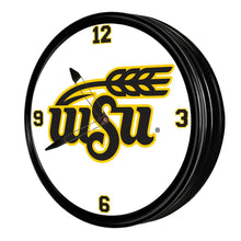 Load image into Gallery viewer, Wichita State Shockers: University Seal - Retro Lighted Wall Clock - The Fan-Brand