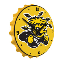 Load image into Gallery viewer, Wichita State Shockers: WuShock - Bottle Cap Wall Clock - The Fan-Brand