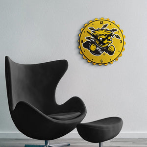 Wichita State Shockers: WuShock - Bottle Cap Wall Clock - The Fan-Brand