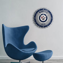 Load image into Gallery viewer, Winnipeg Jets: Bottle Cap Wall Clock - The Fan-Brand