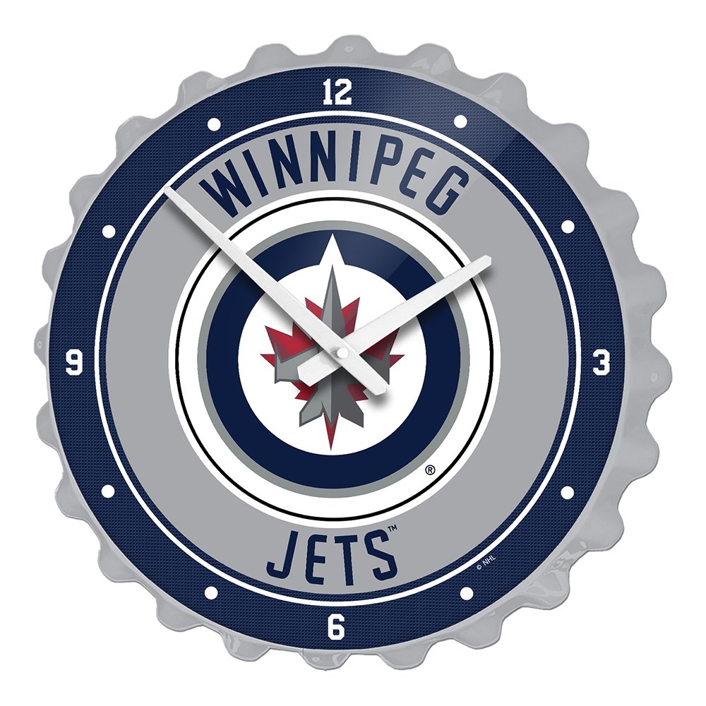 Winnipeg Jets: Bottle Cap Wall Clock - The Fan-Brand