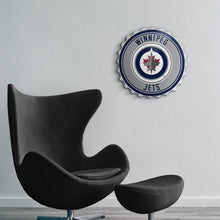 Load image into Gallery viewer, Winnipeg Jets: Bottle Cap Wall Sign - The Fan-Brand