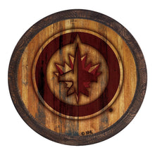 Load image into Gallery viewer, Winnipeg Jets: Branded &quot;Faux&quot; Barrel Top Sign - The Fan-Brand