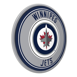 Winnipeg Jets: Modern Disc Wall Sign - The Fan-Brand