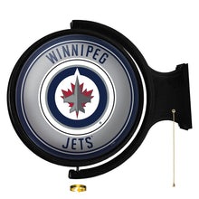 Load image into Gallery viewer, Winnipeg Jets: Original Round Rotating Lighted Wall Sign - The Fan-Brand