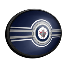 Load image into Gallery viewer, Winnipeg Jets: Oval Slimline Lighted Wall Sign - The Fan-Brand