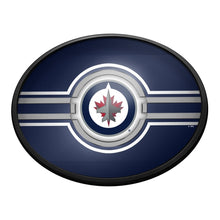 Load image into Gallery viewer, Winnipeg Jets: Oval Slimline Lighted Wall Sign - The Fan-Brand