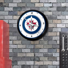 Load image into Gallery viewer, Winnipeg Jets: Retro Lighted Wall Clock - The Fan-Brand