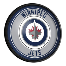 Load image into Gallery viewer, Winnipeg Jets: Round Slimline Lighted Wall Sign - The Fan-Brand