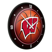 Load image into Gallery viewer, Wisconsin Badgers: Basketball - Modern Disc Wall Clock - The Fan-Brand