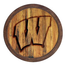 Load image into Gallery viewer, Wisconsin Badgers: Branded &quot;Faux&quot; Barrel Top Sign - The Fan-Brand