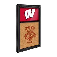 Load image into Gallery viewer, Wisconsin Badgers: Dual Logo - Cork Note Board - The Fan-Brand