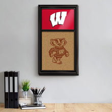 Load image into Gallery viewer, Wisconsin Badgers: Dual Logo - Cork Note Board - The Fan-Brand