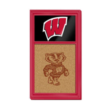 Load image into Gallery viewer, Wisconsin Badgers: Dual Logo - Cork Note Board - The Fan-Brand