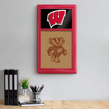 Load image into Gallery viewer, Wisconsin Badgers: Dual Logo - Cork Note Board - The Fan-Brand