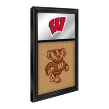Load image into Gallery viewer, Wisconsin Badgers: Dual Logo - Mirrored Cork Note Board - The Fan-Brand