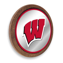 Load image into Gallery viewer, Wisconsin Badgers: &quot;Faux&quot; Barrel Top Mirrored Wall Sign - The Fan-Brand