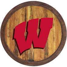 Load image into Gallery viewer, Wisconsin Badgers: &quot;Faux&quot; Barrel Top Sign - The Fan-Brand