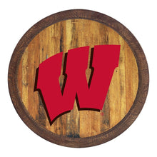 Load image into Gallery viewer, Wisconsin Badgers: &quot;Faux&quot; Barrel Top Sign - The Fan-Brand