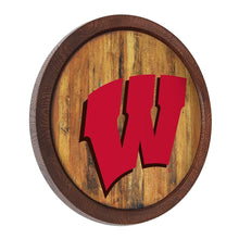 Load image into Gallery viewer, Wisconsin Badgers: &quot;Faux&quot; Barrel Top Sign - The Fan-Brand