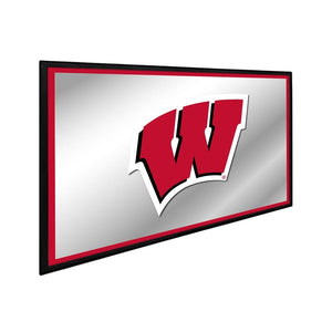 Wisconsin Badgers: Framed Mirrored Wall Sign - The Fan-Brand