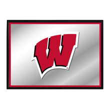 Load image into Gallery viewer, Wisconsin Badgers: Framed Mirrored Wall Sign - The Fan-Brand