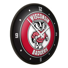 Load image into Gallery viewer, Wisconsin Badgers: Mascot - Modern Disc Wall Clock - The Fan-Brand