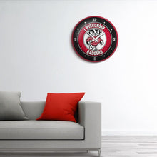 Load image into Gallery viewer, Wisconsin Badgers: Mascot - Modern Disc Wall Clock - The Fan-Brand