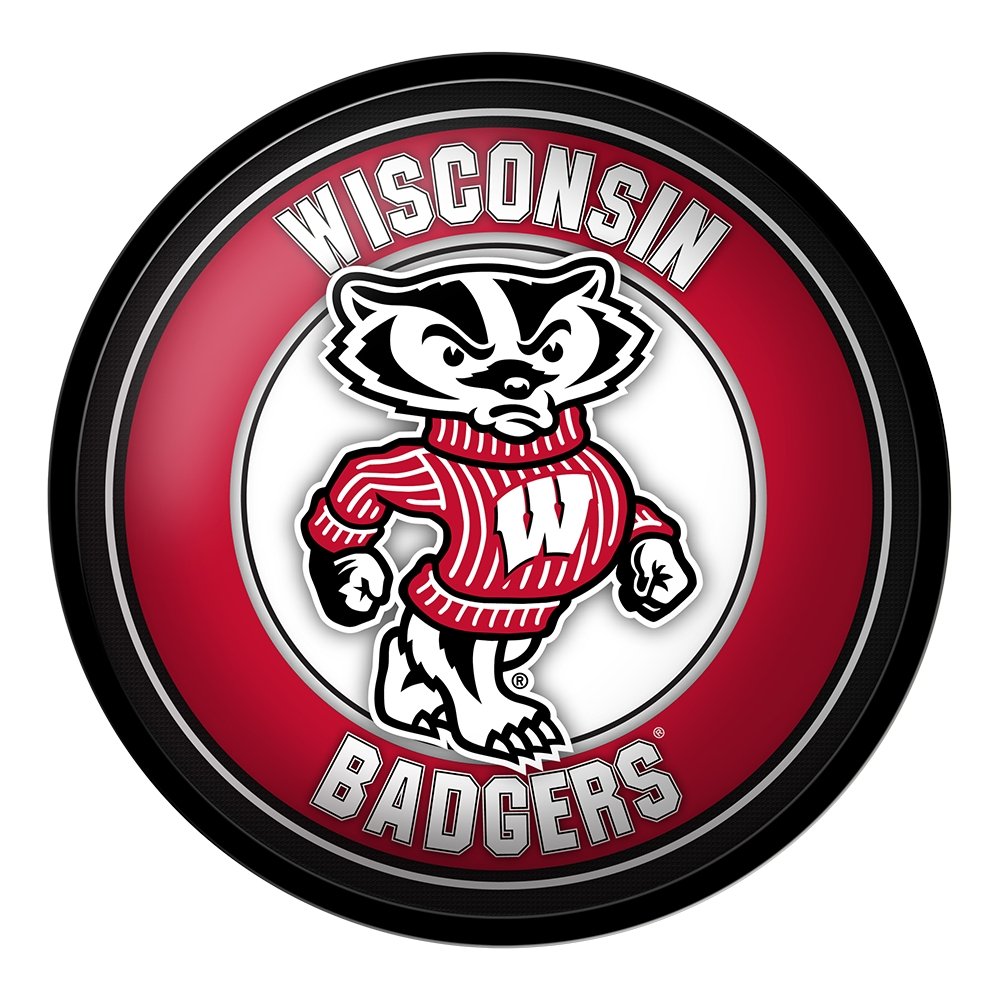 Wisconsin Badgers: Mascot - Modern Disc Wall Sign - The Fan-Brand