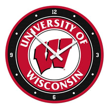 Load image into Gallery viewer, Wisconsin Badgers: Modern Disc Wall Clock - The Fan-Brand