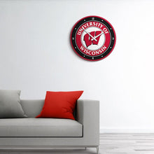 Load image into Gallery viewer, Wisconsin Badgers: Modern Disc Wall Clock - The Fan-Brand