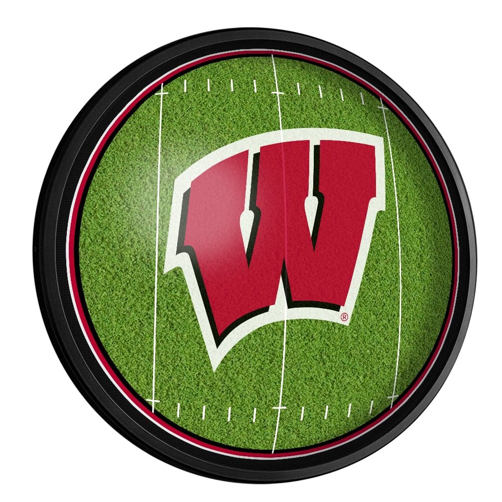 Wisconsin Badgers: On the 50 - Slimline Lighted Wall Sign - The Fan-Brand